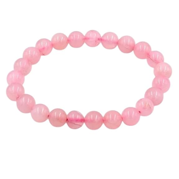Rose Quartz Bracelet – 8mm Natural Beaded Healing Crystal Bracelet for Men & Women – Love, Peace & Emotional Healing Stone with Authenticity Certificate & Gift Box - Image 3