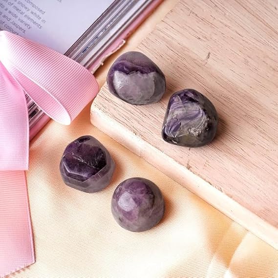 Amethyst Natural Stone Crystal Single Tumble Stone Polished Gemstone Pebble for Aquarium Home Decorative Garden Table Vastu Correction Reiki Healing1 Pc - Image 6