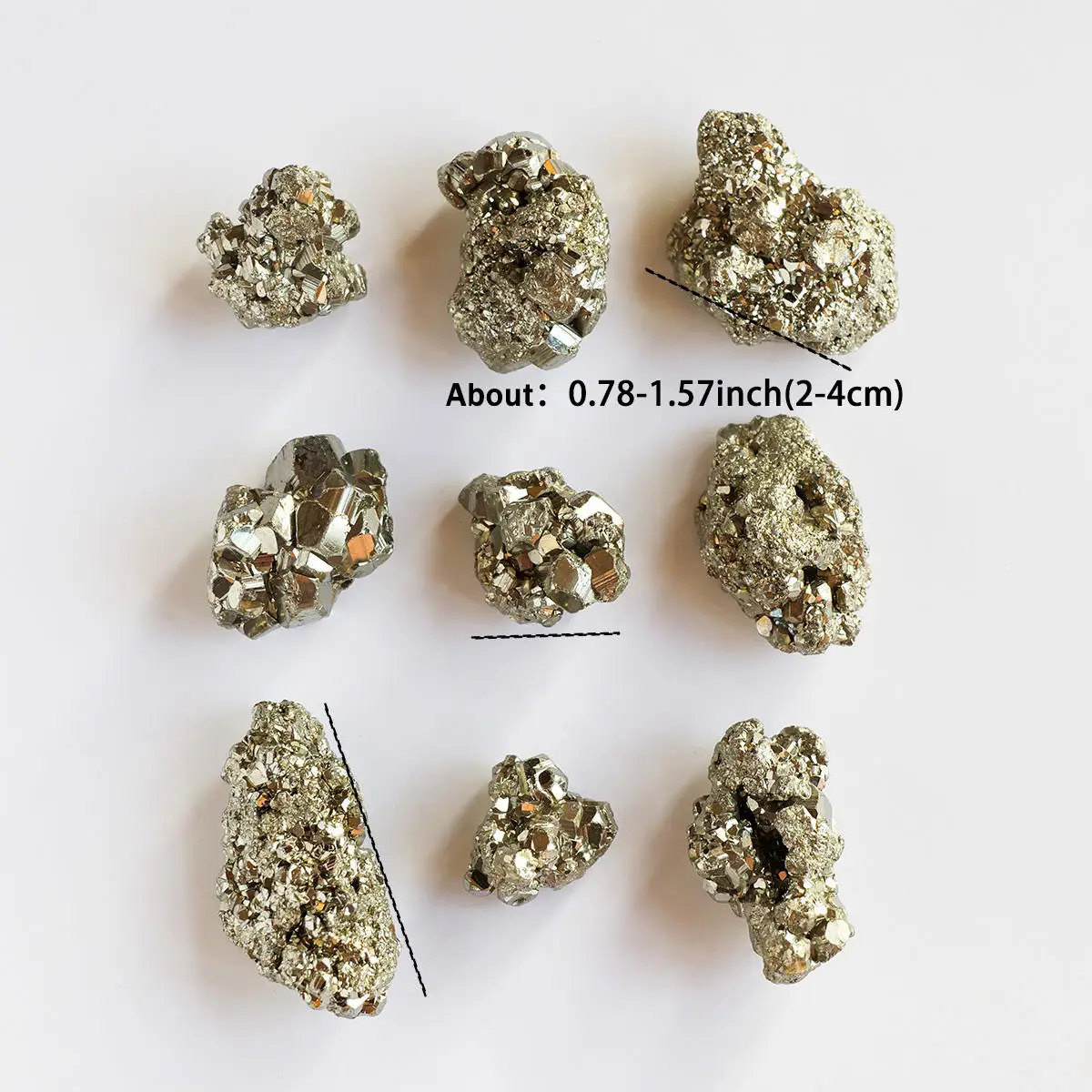 Natural Pyrite Raw Cluster 1 to 1.5inch - Image 3