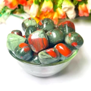 Natural African Bloodstone Tumble Stone for Healing, Protection and Grounding – Evershine Agate