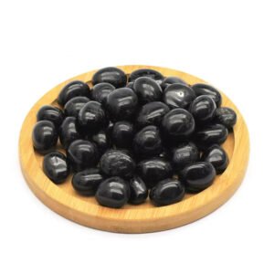 Natural Black Tourmaline stone tumble polished black tumbled mineral stone