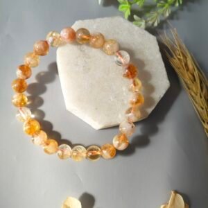 Natural Citrine Crystal Bracelet | Citrine Bracelet for Men and Women