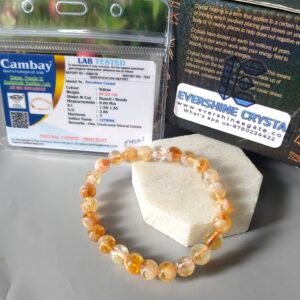 Natural Citrine Crystal Bracelet | Citrine Bracelet for Men and Women
