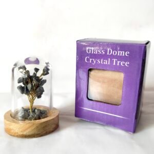 natural stone pyrite | glass crystal dome | natural healing crystal