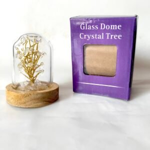 natural stone glass dome | natural healing crystal | clear quartz glass dome