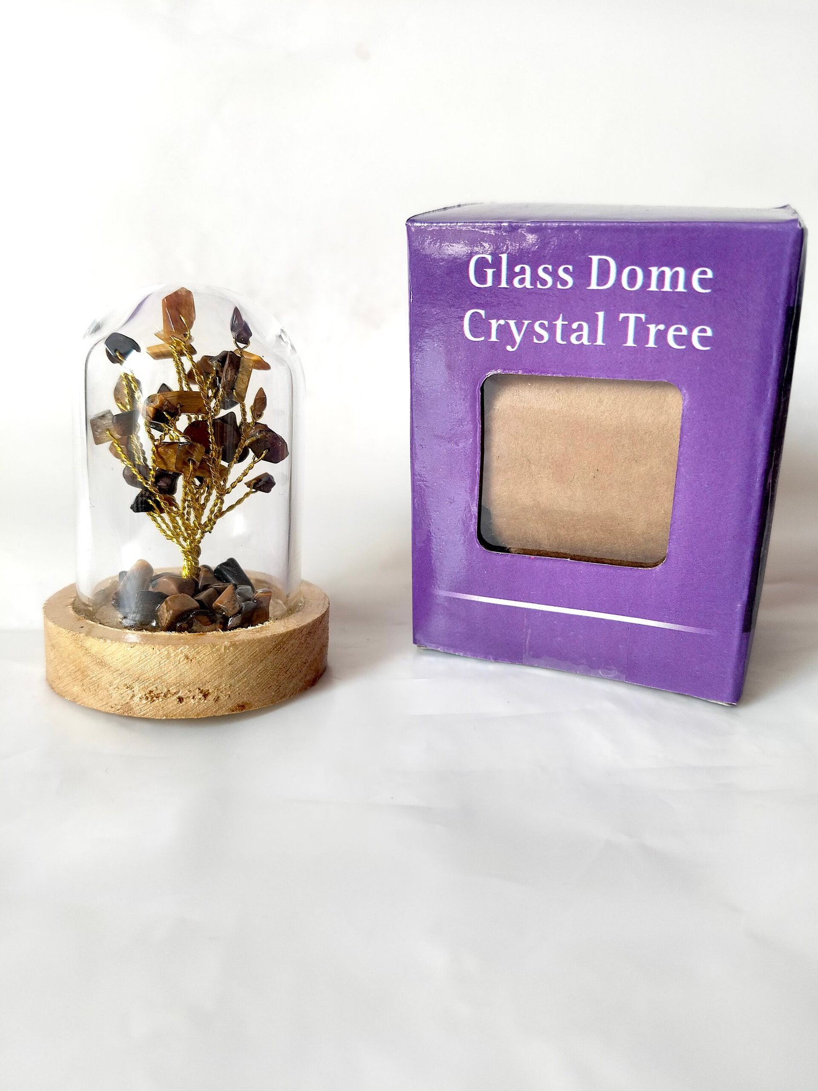tiger eye | natural tiger eye stone glass dome | best healing store
