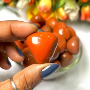 Red Jasper Tumble Stone | Natural Polished Red Jasper  Healing Crystal 1pc