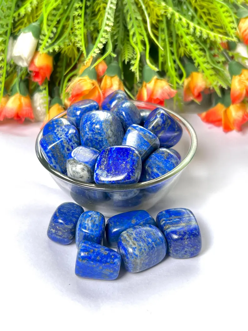 Natural Lapis Lazuli polished tumble stone | lapis lazuli stone | healing crystal store